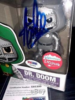 Marvel Comics Funko Pop Exclusive Dr. Doom- Signé Par Stan Lee Avec Coa