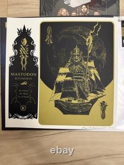 Mastodon Disque Vinyle Leviathan Blanc/Marbré Autographié Paul Romano 54/300