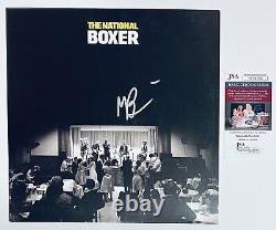 Matt Berninger A Signé Autographied Vinyl L'album National De Boxer Lp Avec Jsa Coa