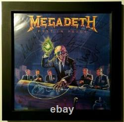 Megadeth Rust In Peace 1ère Presse Signée Par La Lineup Original