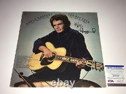 Merle Haggard Rare Signé Autographié Vinyl Lp Record Psa Dna Coa Country Music