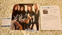 Metallica Autographié Garage Days Vinyle Disque Apeca Coa Loa #sa13083 Signé Par 3