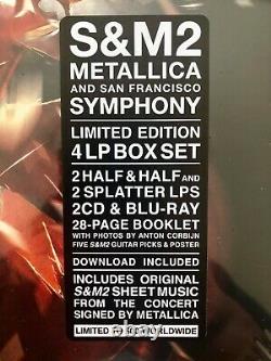 Metallica S & M 2 Signé Autographed Limited 500 Copies Made Coffret Lp Vinyl! Rare