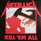 Metallica Vinyle Kill'em All Signé Autographié Par James Hetfield Et Lars Ulrich