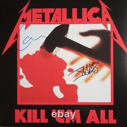 Metallica Vinyle Kill'em All Signé Autographié par James Hetfield et Lars Ulrich