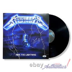 Metallica Vinyle LP Ride The Lightning signé autographé PSA/DNA Authentique