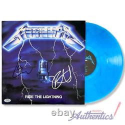 Metallica Vinyle LP Ride The Lightning signé autographié PSA/DNA Authentique