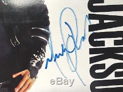 Michael Jackson Bad Vinyl Manche Album Autographié Signé Avec Coa