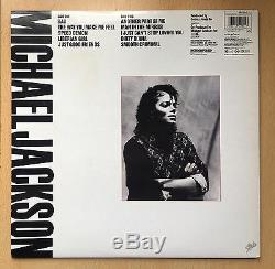 Michael Jackson Bad Vinyl Manche Album Autographié Signé Avec Coa