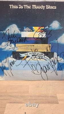 Moody Blues Ceci Est Le Groupe Vinyle Autographié Signé JSA #ZZ60011