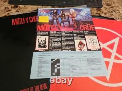 Motley Crue Shout At The Devil OG 1983 Vinyle NM Signé Autographié Par MICK MARS
