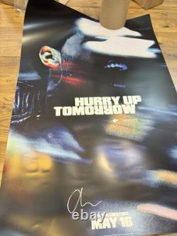 NOUVEAU Affiche signée de The Weeknd Dépêchez-vous Demain Vinyle de film signé autographe