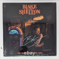 NOUVEAU LP BLAKE SHELTON SIGNÉ AUTOGRAPHIE VINYLE POUR USAGE RÉCRÉATIF UNIQUEMENT EN MAIN