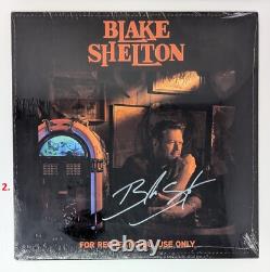 NOUVEAU LP BLAKE SHELTON SIGNÉ AUTOGRAPHIE VINYLE POUR USAGE RÉCRÉATIF UNIQUEMENT EN MAIN
