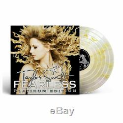 New Taylor Swift Signé Lp Sans Peur Platinum Edition Gold Record Store Day Vinyle
