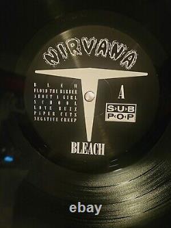 Nirvana Krist Novoselic Vinyle Signé Autographié Album Bleach LP JSA COA
