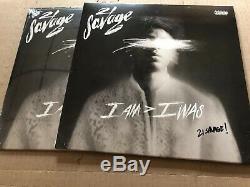 Nouveau Super Rare 21 Savage I Am I Was Fumée Vinyle Lp Signé