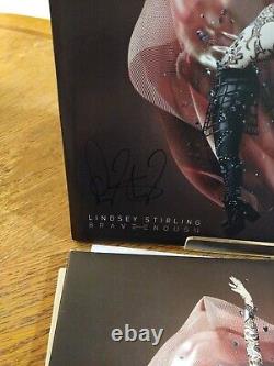 Nouveau Vinyle LP non joué signé autographié Lindsey Sterling Brave Enough