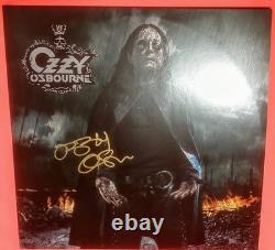 OZZY OSBOURNE disque vinyle signé BLACK RAIN (RARE) ! Beckett