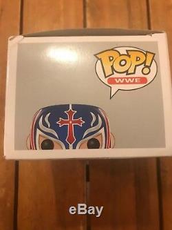 Offres Envoyer! Signé Voutée Wwe Rey Mysterio Funko Pop Offres D'envoi