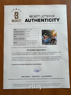 Ole 60 vinyle signé et autographié trois vingt-quatre Beckett LOA Jacob Aden Colby +