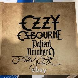 Ozzy Osbourne AUTOGRAPHE SIGNÉ Inscription de l'Album Vinyle Patient Numéro 9 Scellé