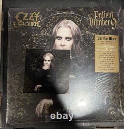 Ozzy Osbourne AUTOGRAPHE SIGNÉ Inscription de l'Album Vinyle Patient Numéro 9 Scellé