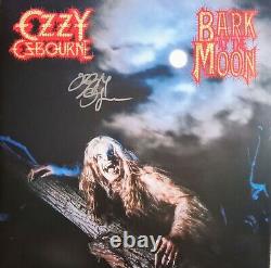 Ozzy Osbourne Autographié Signé Vinyle Bark At The Moon Album