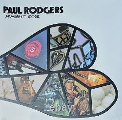 PAUL RODGERS (Bad Company/Free) a signé/autographié Midnight Rose Vinyl LP