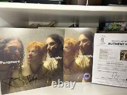 Paramore Autographié This Is Why INSÉRER SIGNÉ + Disque Vinyle BECKETT LOA