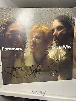 Paramore Autographié This Is Why INSÉRER SIGNÉ + Disque Vinyle BECKETT LOA