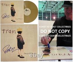 Patrick Monahan signé Train Drops of Jupiter album COA preuve vinyle autographié
