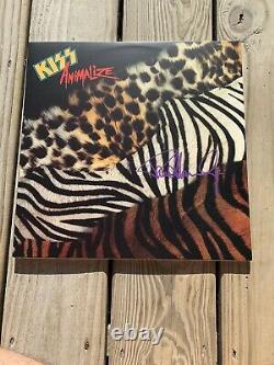 Paul Stanley Vinyl Signé Animalize Kiss Album Lp Record Autographié Jsa 2014