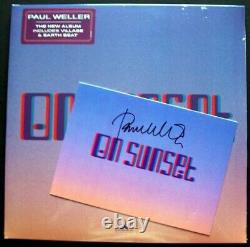 Paul Weller’on Sunset' Peach Double Vinyl Album Signed Card Scellé La Confiture