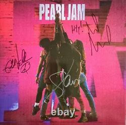 Pearl Jam Album Vinyle Ten Autographié Signé par Eddie Mike Stone