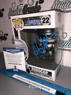 Peter Weller Robocop #22 Signé Autographié Films Funko Pop Beckett Bas Coa