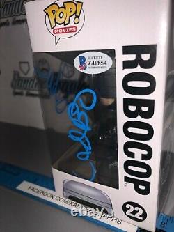 Peter Weller Robocop #22 Signé Autographié Films Funko Pop Beckett Bas Coa