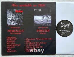 Peut-être. Deathcrush Lp Original Signé À La Main Euronymous Lettre 1993! Métal Noir