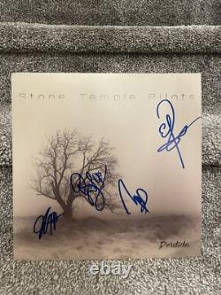 Pilotes de Stone Temple Signés Autographiés LP VINYLE Perdida Rare Rock FULL BANDRock
