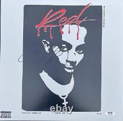 Playboi Carti a signé l'autographe du vinyle Whole Lotta Red WLR Vamp avec certification Psa Dna Coa