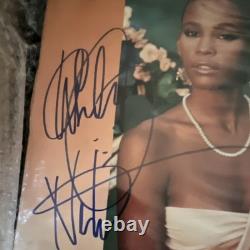 Pochette d’album signée par Whitney Houston avec COA, véritable autographe authentique