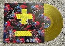 Pop Evil Skeletons Signed Metallic Gold Vinyl Lp Autographed New Rare Proof