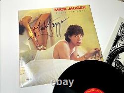 Psa Rare Autographié Mick Jagger Shes The Boss Vinyl Lp Columbia Rolling Stones