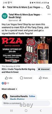 RZA Bobby Digital Potions Wu Tang Clan Vinyle Signé Autographié Enregistrement JSA Tel Quel