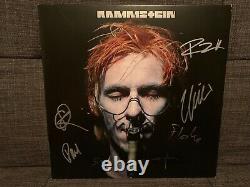 Rammstein Signé Autographié Lp Vinyl Sehnsucht X5 En Personne Rare Kruspe Flake
