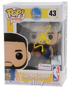 Rare Steph Curry Golden State Warriors Signé Funko Pop Ltd Edition Of 100