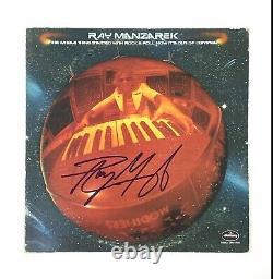 Ray Manzarek Des Portes Rare Signé À La Main Enregistrement De Vinyle Autographié Jsa Coa