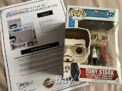 Robert Downey Jr. Tony Stark Autographié Signé Funko Pop! # 226 Loa Authentique