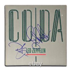 Robert Plant John Paul Jones Signé Led Zeppelin Coda Autographied Vinyl Album Lp