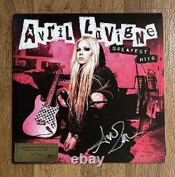 SIGNED Avril Lavigne Plus Grands Succès NUMÉRO BAS #37/2000 vinyle 2xLP disque